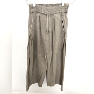 Free People Cool Harbor wide leg pants, green | Small